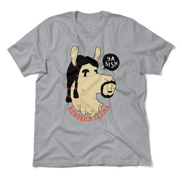 Kendrick Llama Men/Unisex T-Shirt in Athletic Heather color